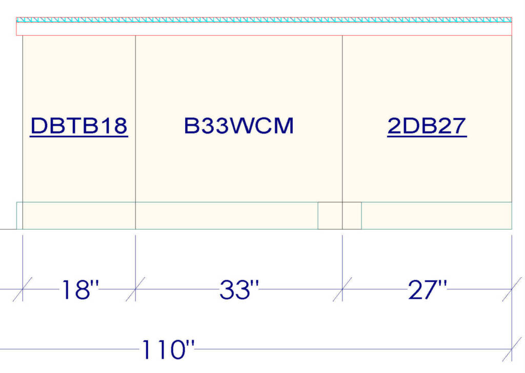 Professional layout for DIY kitchen install for homeowners